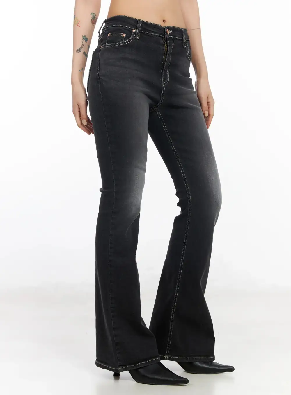 Regular-Fit Vintage Bootcut Flared Jeans
