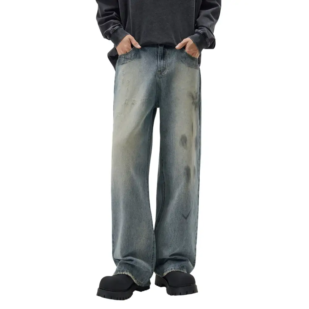Modern Baggy Ripped Denim Jeans