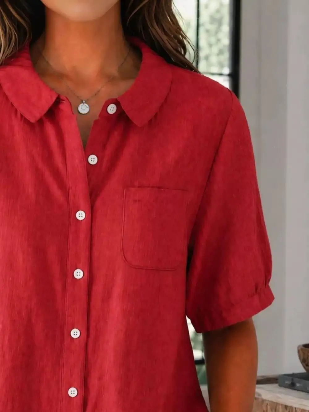 Button-Up Short Sleeve Shirt
