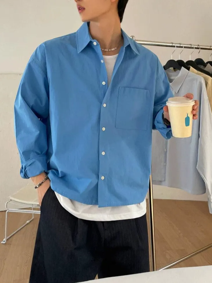 Boxy Fit Long Sleeve Shirt