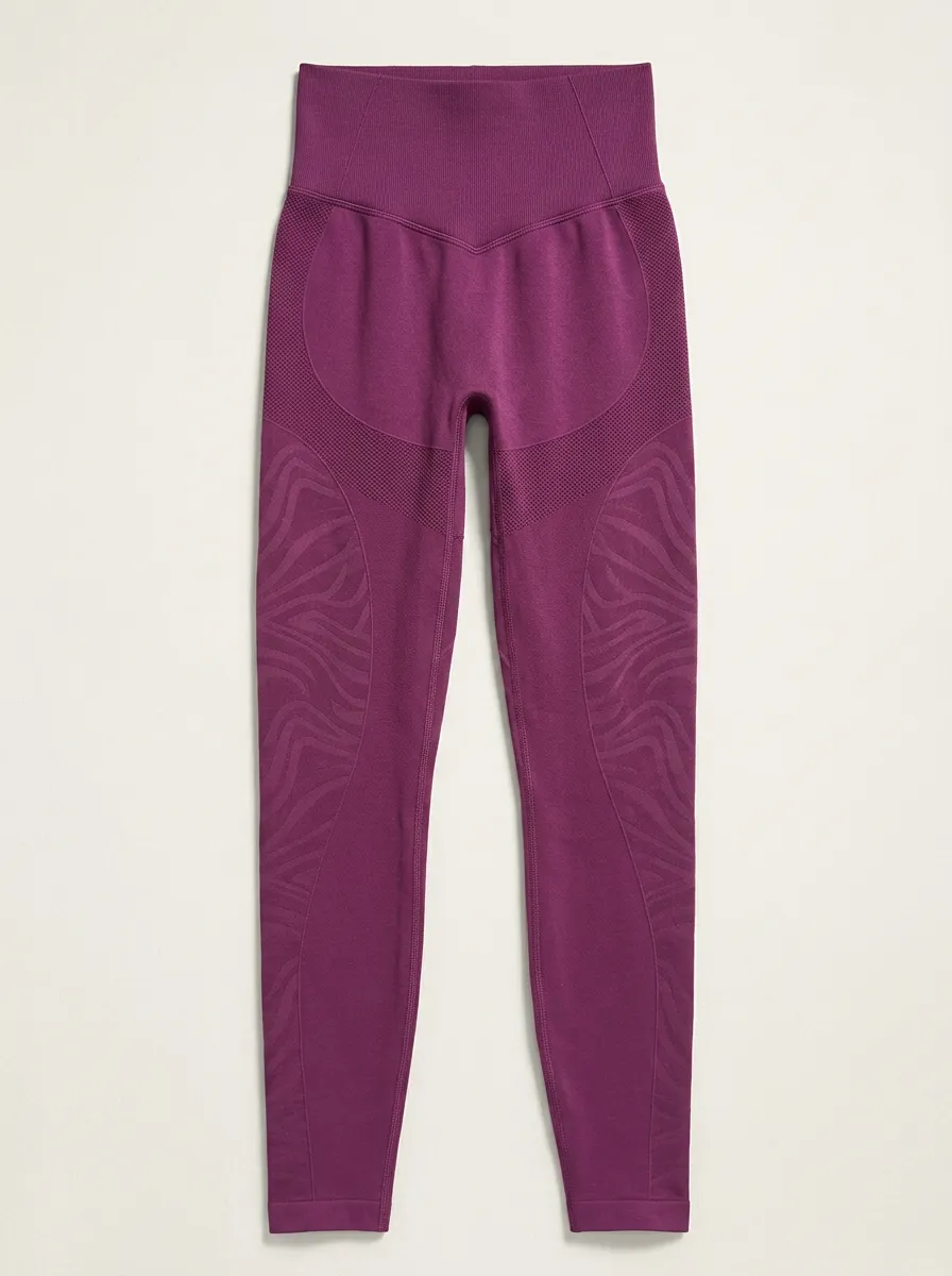 Women's Gym Fitness Zebra Pattern Printed Seamless Leggings