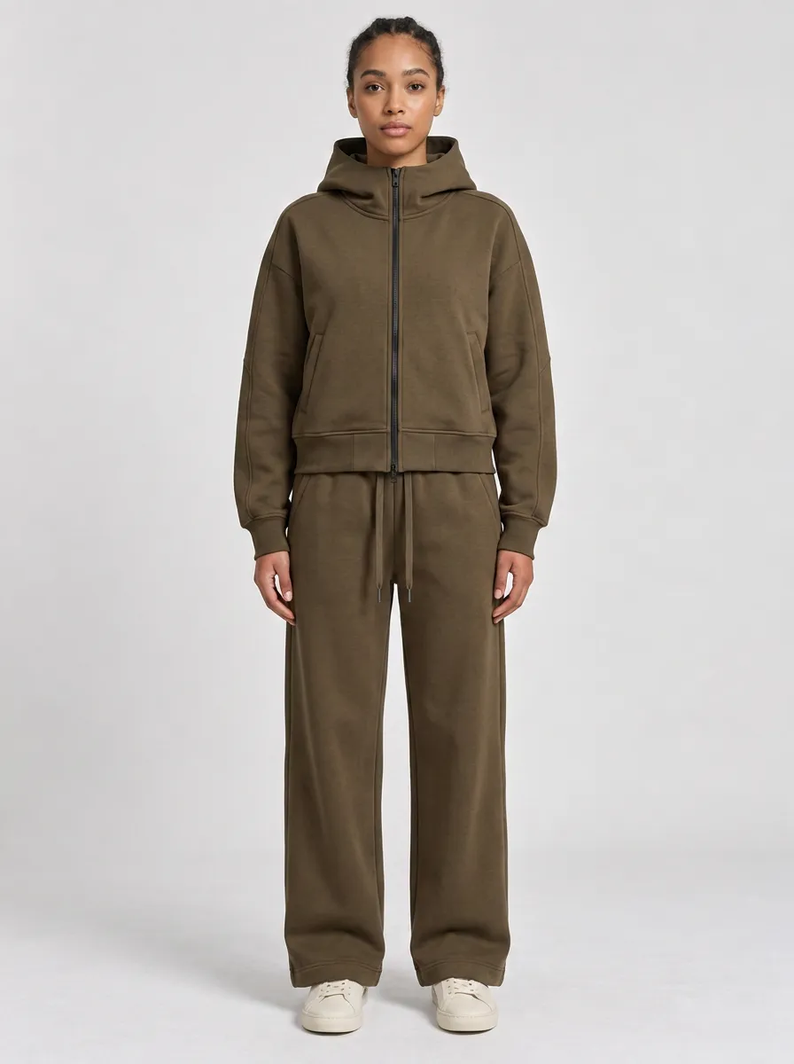 Unisex Jogger Comfort Motion Zip-Up Hoodie Sweatpants Set