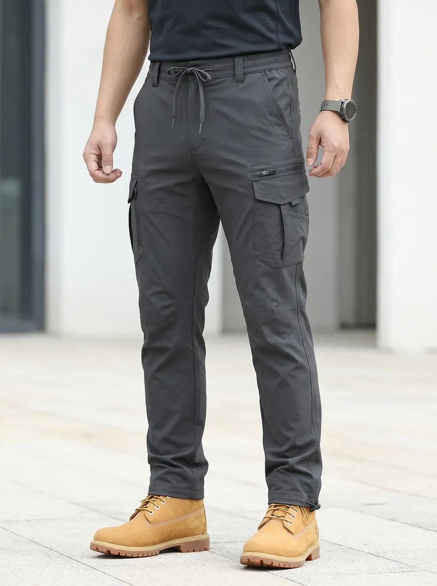 Men's Multi-Pocket Quick-Dry Hiking Zip-Pocket Cargo Pants