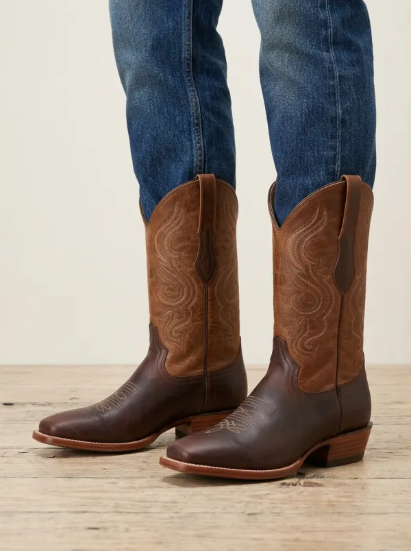 Men's Western Cowboy Embroidered Boots Men