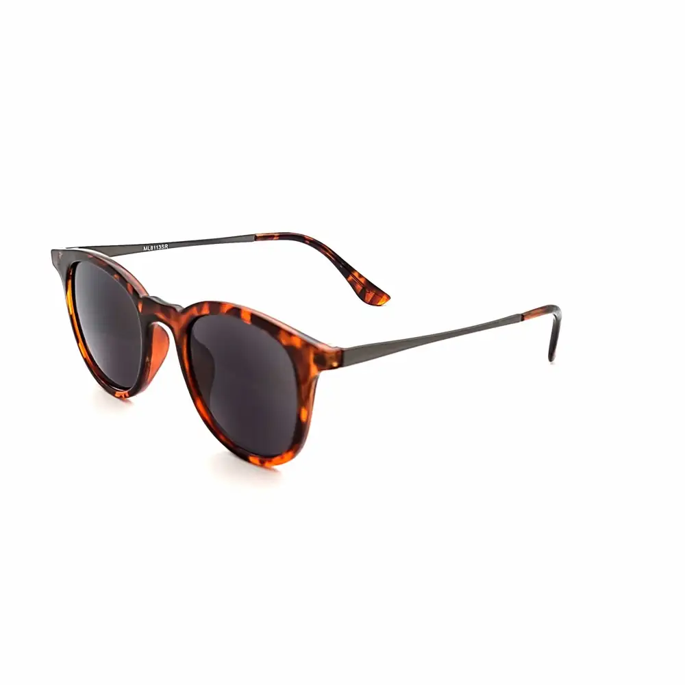 Round Full-Lens Smoke-Lens Reading Sunglasses