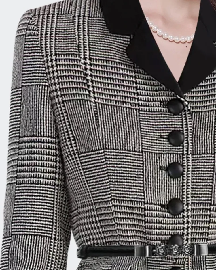 Cinched Belted Short Blazer