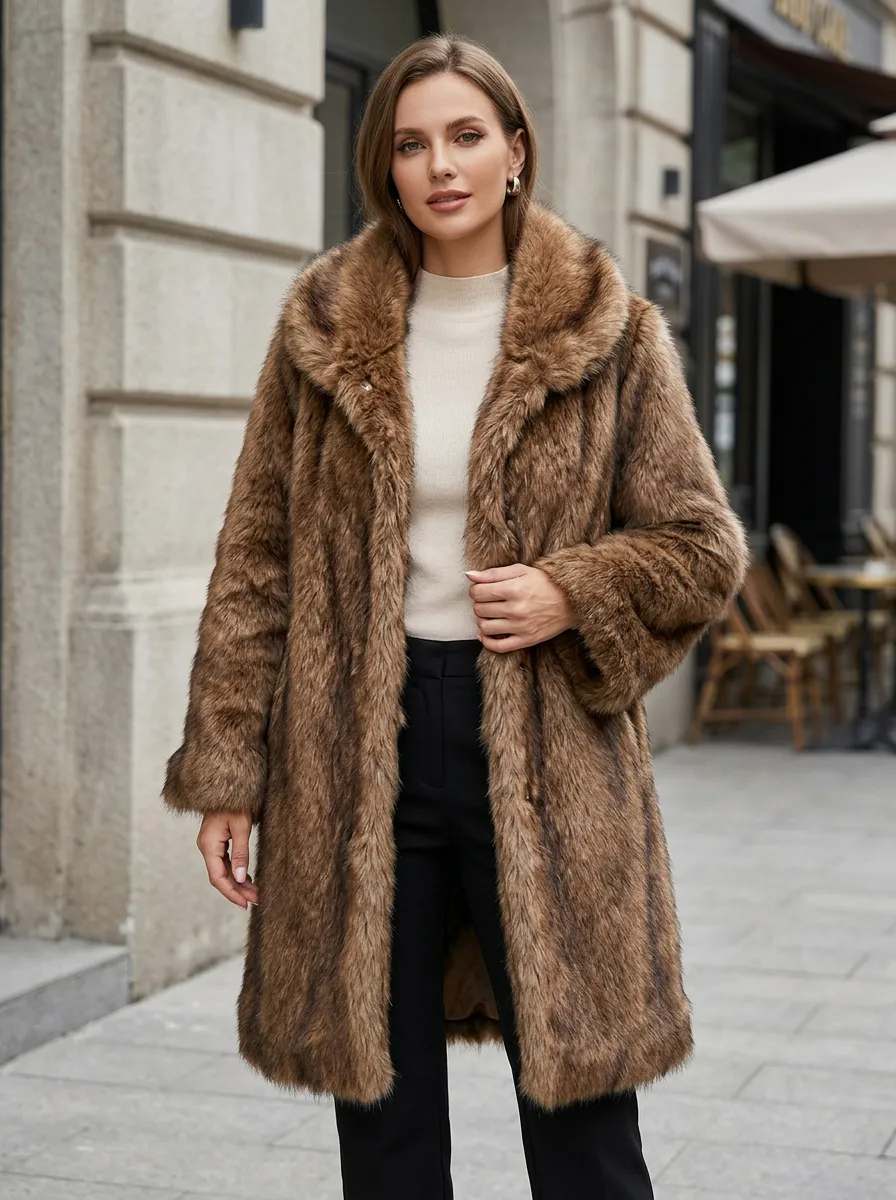 Women's Faux Fur Winter Coat