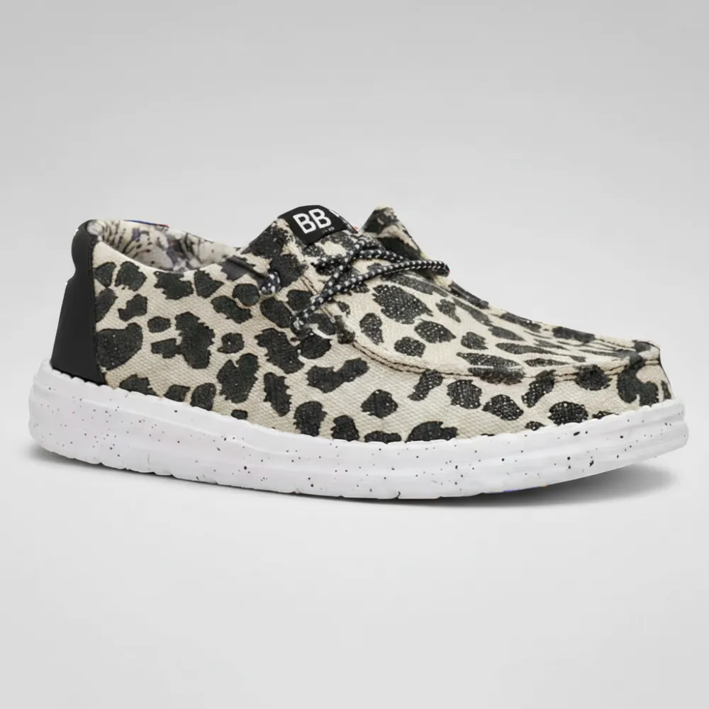 Wendy Cheetah Print Textile Slip On Shoes