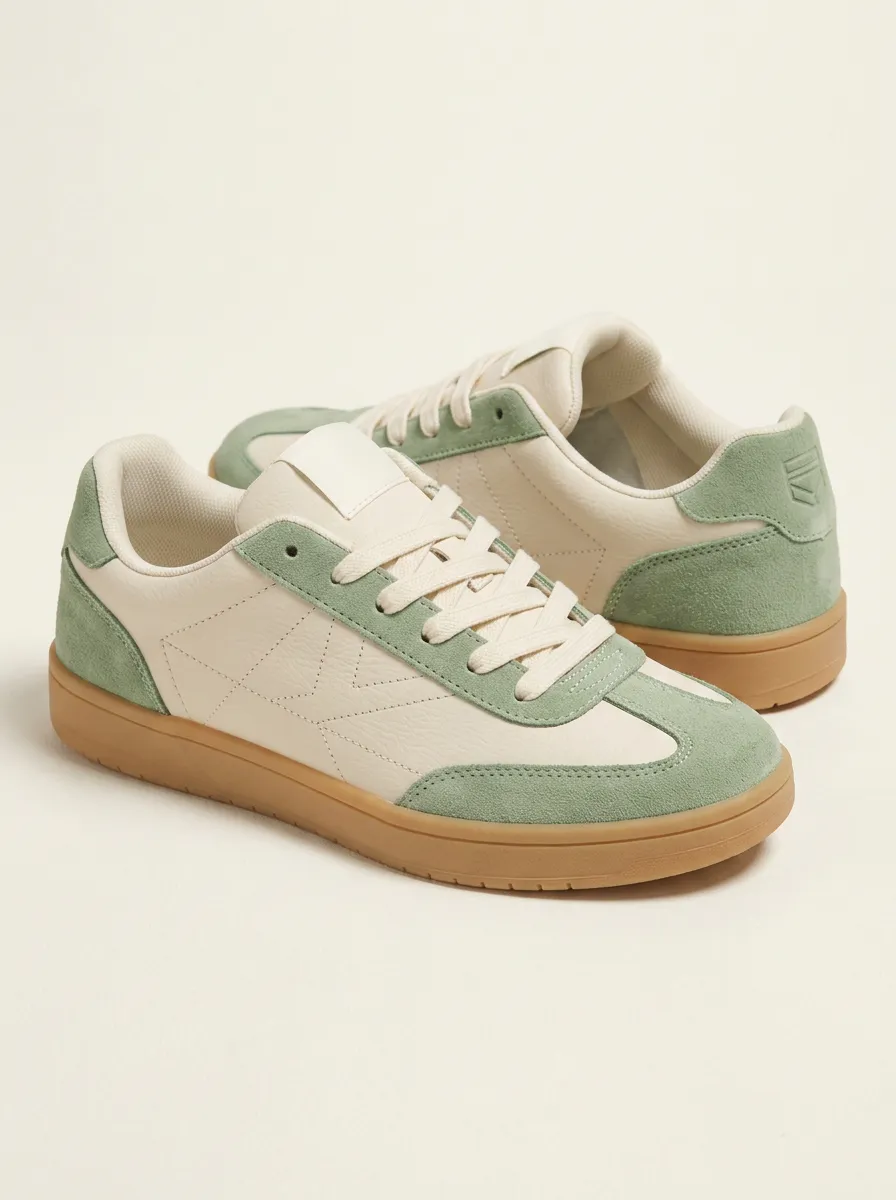 Women's Street Casual Suede Patchwork Casual Printed Sneakers