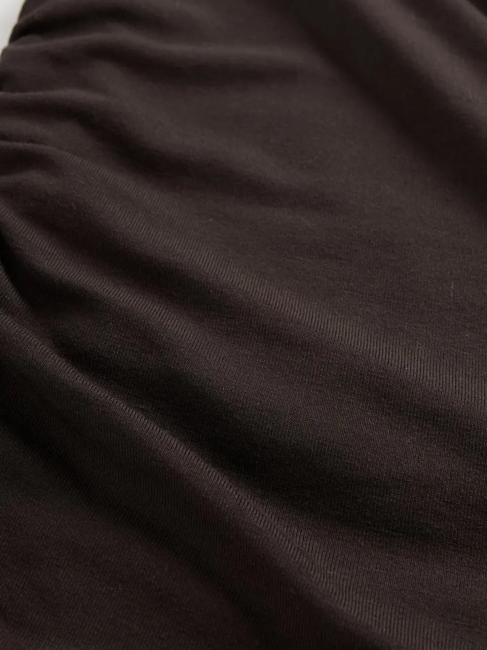 Shoulder Solid Color Short Sleeved Top