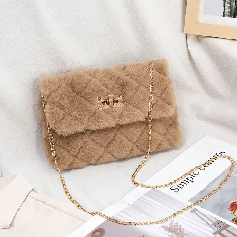 Chain Strap Embroidered Shoulder Bag