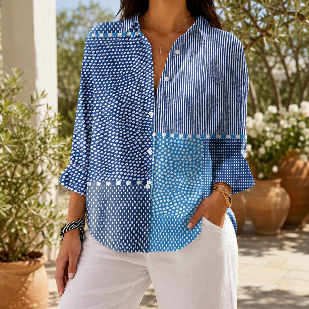 Patchwork Relaxed Blouse