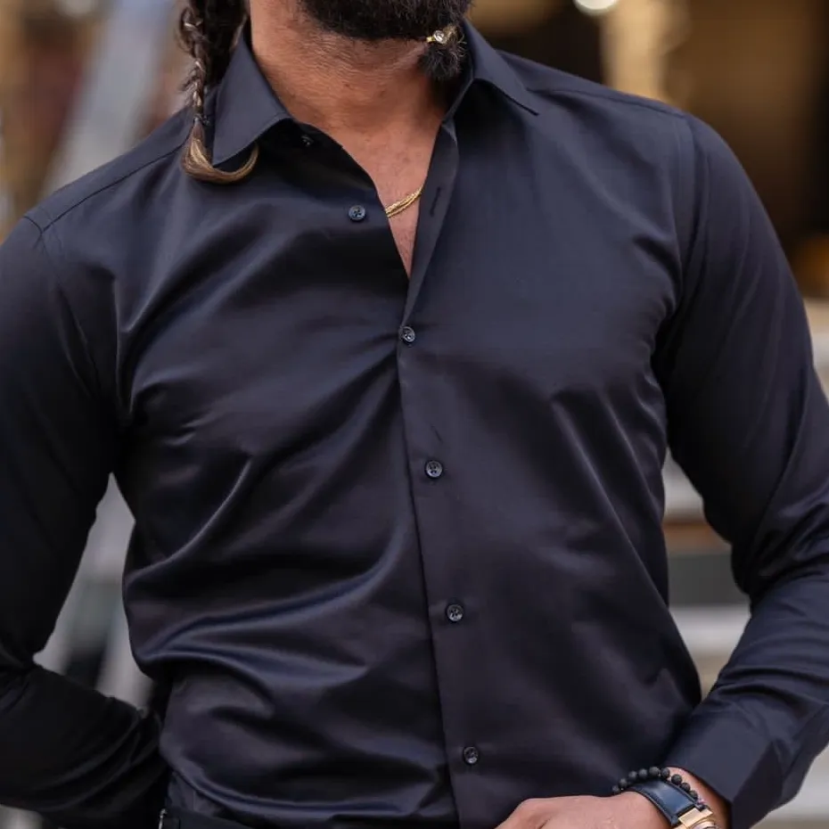 Refined Slim Fit Cotton Casual Shirt