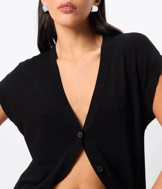 Black Knit Vest