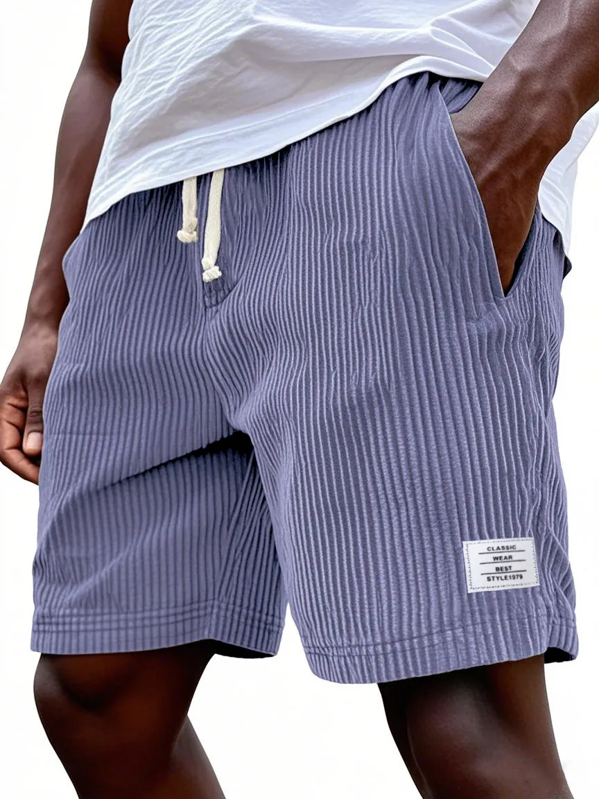 Corduroy Seamed Detail Shorts