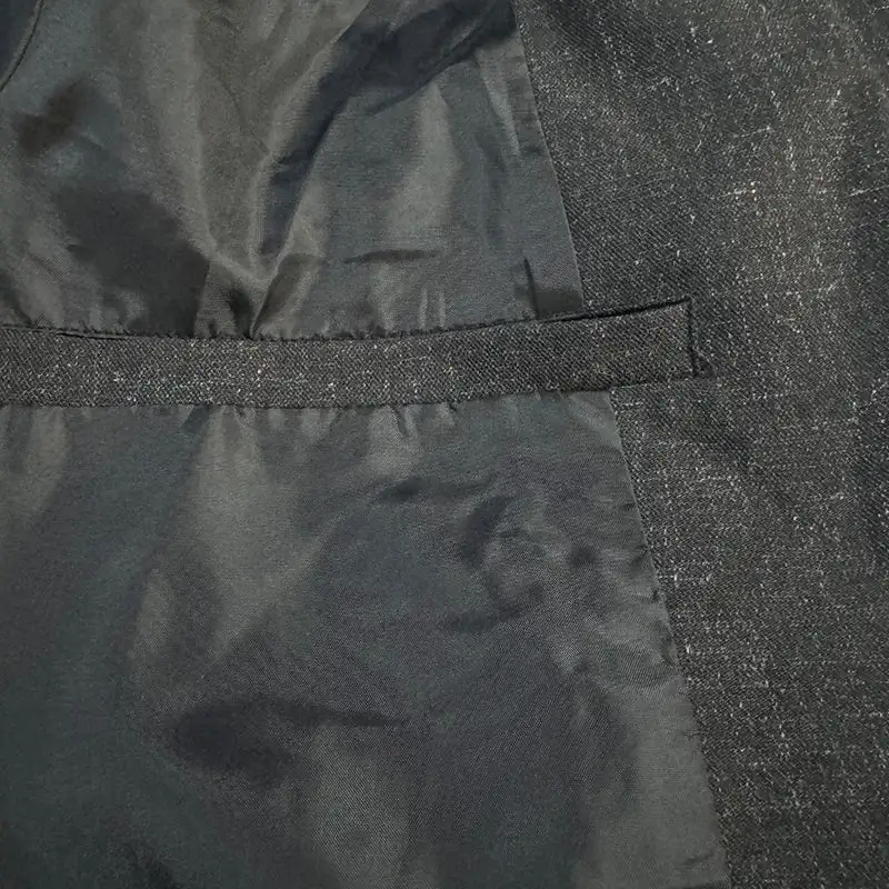 Relaxed Woven Linen Blazer