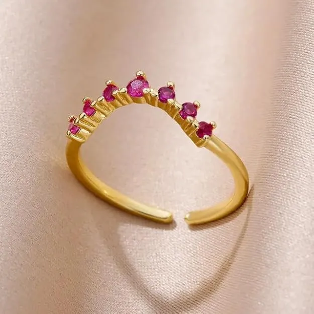 Crown Crystal Ring