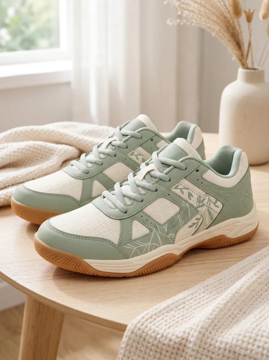 Women's Active Botanical Leaf Printed Sneakers