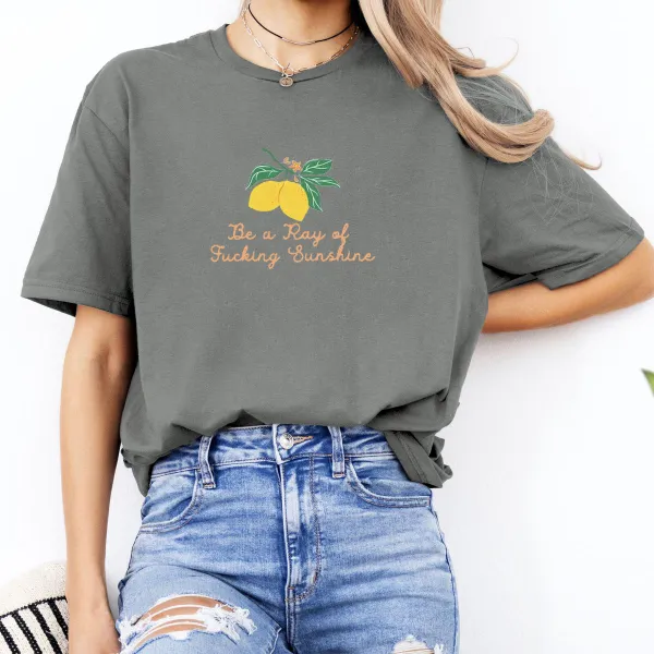 Cute Lemons Printed Daily T-Shirts