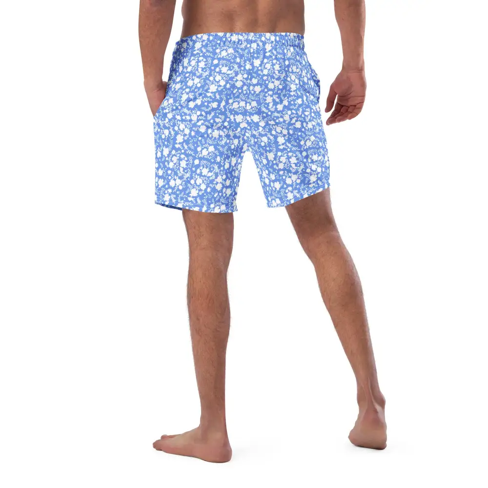 Breathable Floral Print Swim Trunks