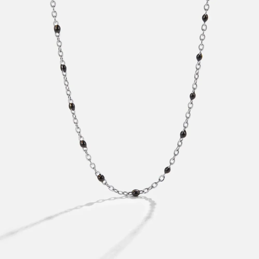 Adjustable Tarnish-Resistant Beaded Necklace