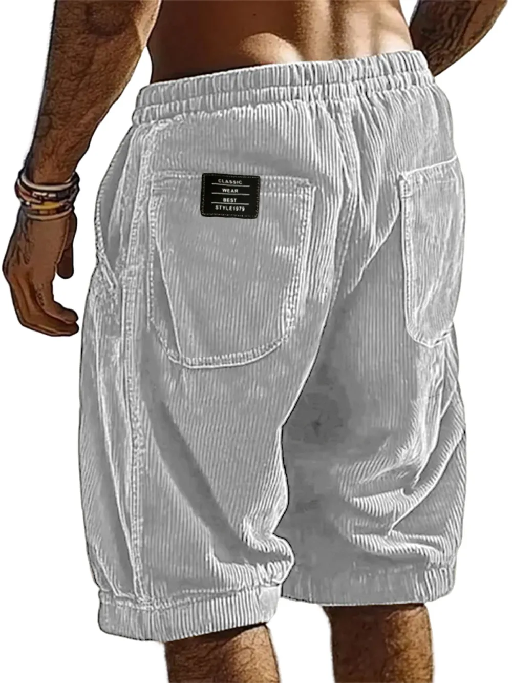 Clean Cut Corduroy Utility Pocket Shorts