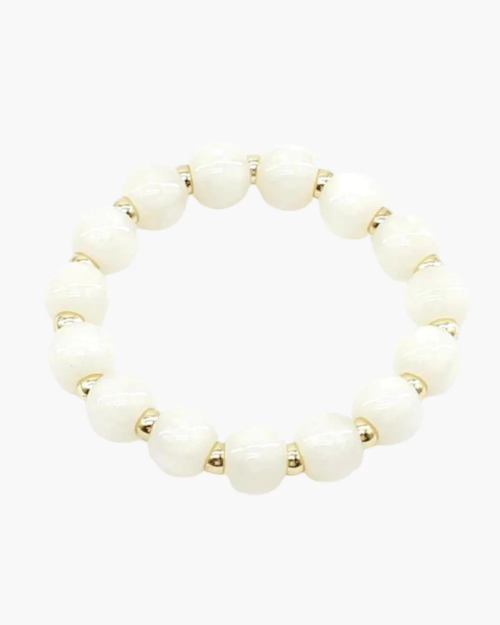Modern Beaded Stretch Bracelet