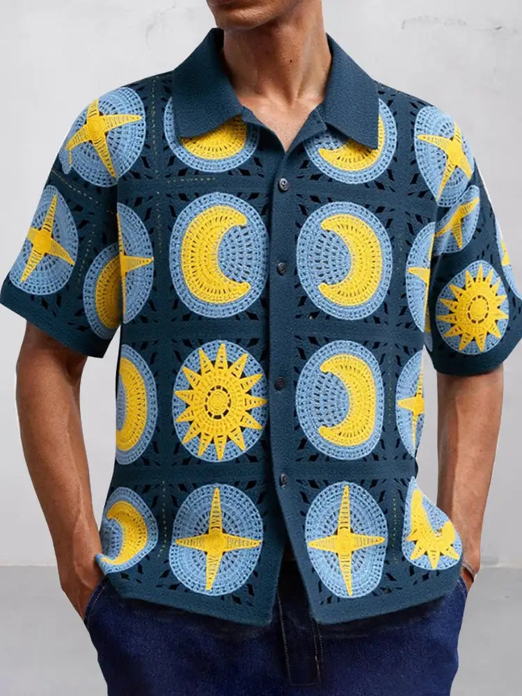 Open Stitch Utility Pocket Shirt