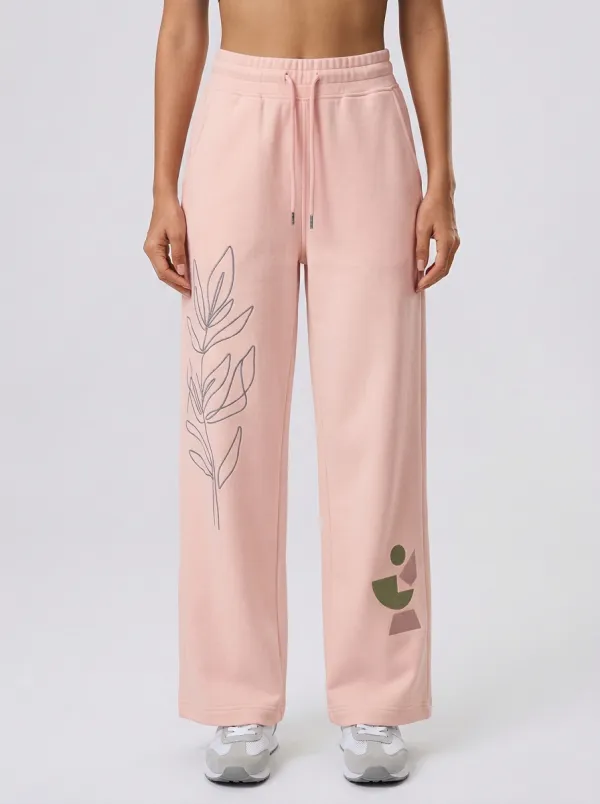 Women's Minimalist Botanical Geometric Graphic Sweatpants