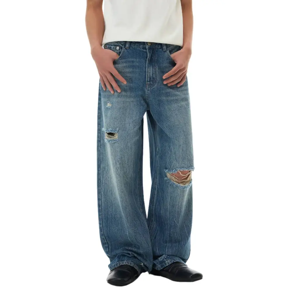 Utility Washed Denim Jeans