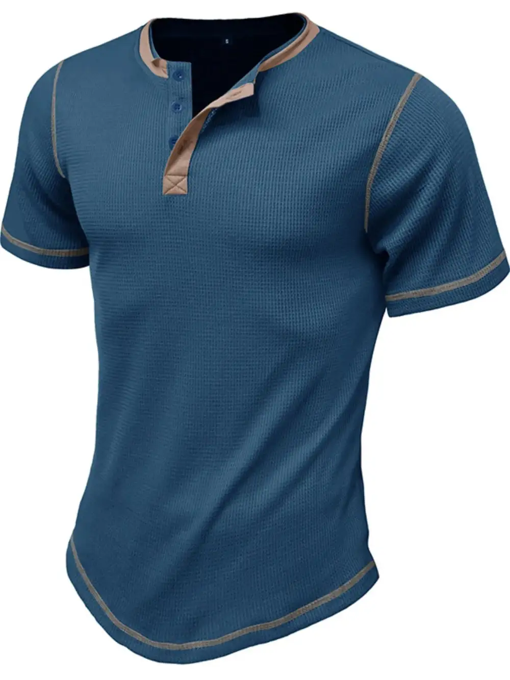Clean Contrast Detail Collared Polo Shirt