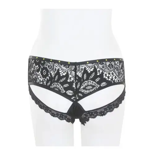 Gold Stud Cut-Out Lace Panty
