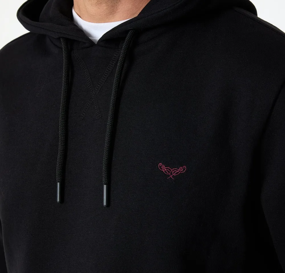 Men's Black Pullover Hoodie