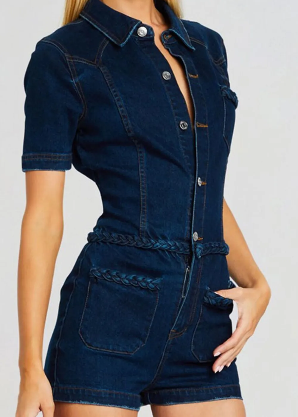 Cotton Solid Romper
