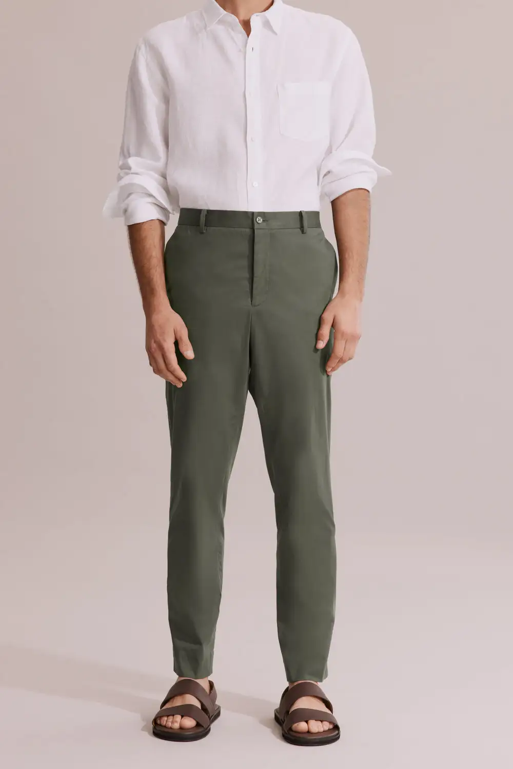 Men's Layered Slim Fit Stretch Pants