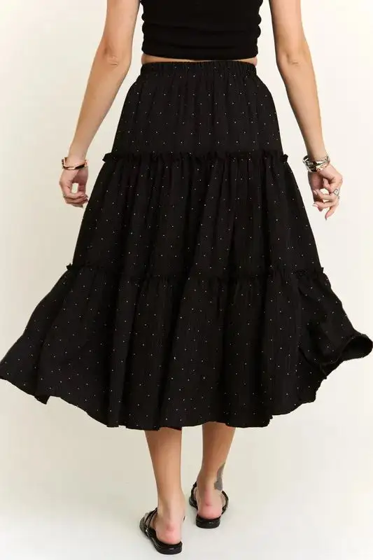 Tiered Rhinestone Skirt