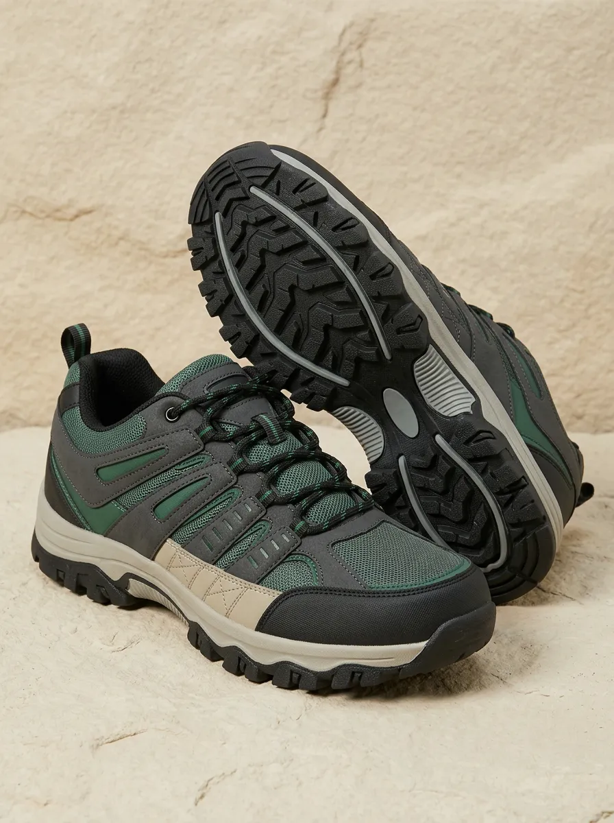 Men's Everyday Outdoor Hiking Trekking Mesh Printed Outdoor Shoes