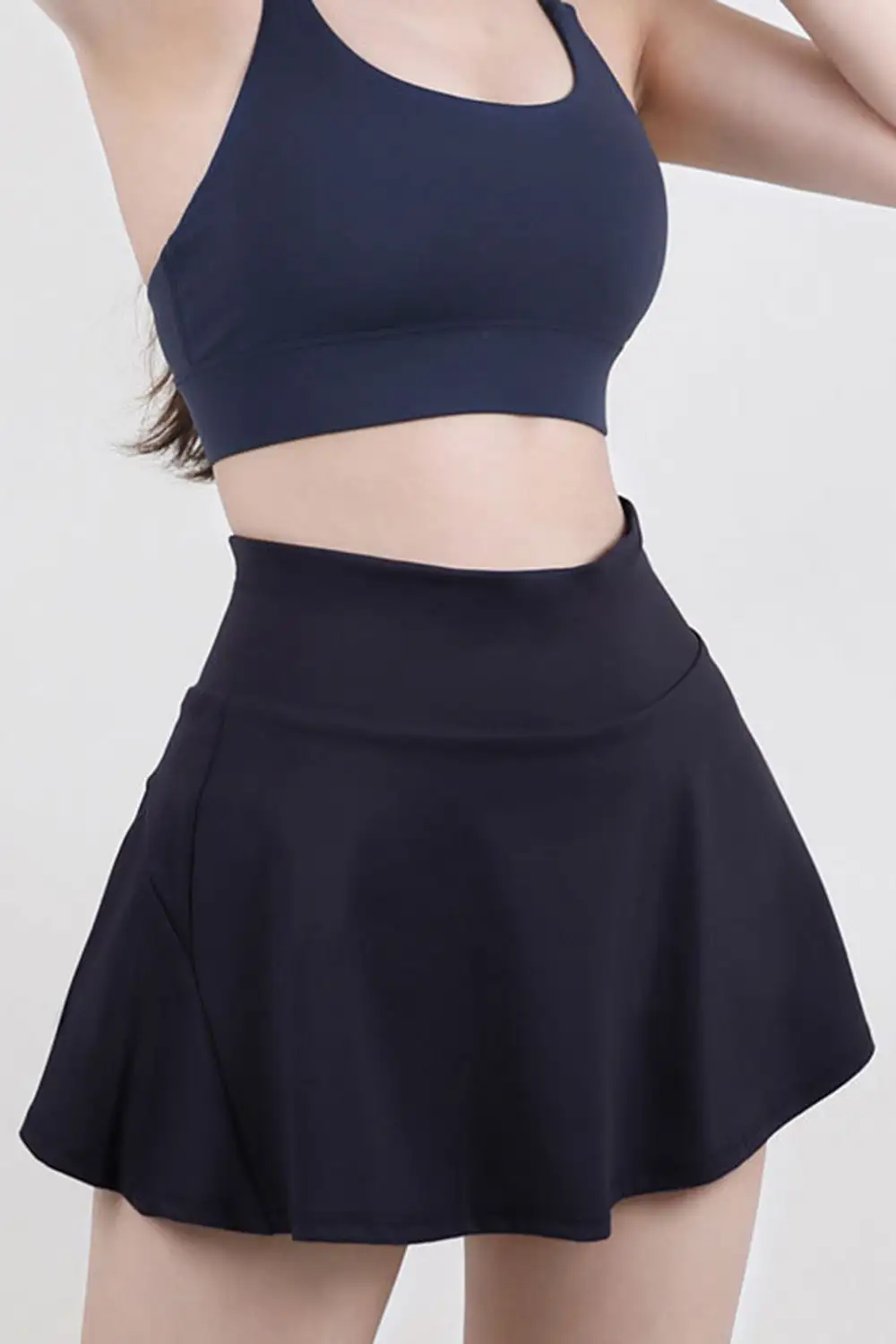 Airy Simple Pleated Skirt