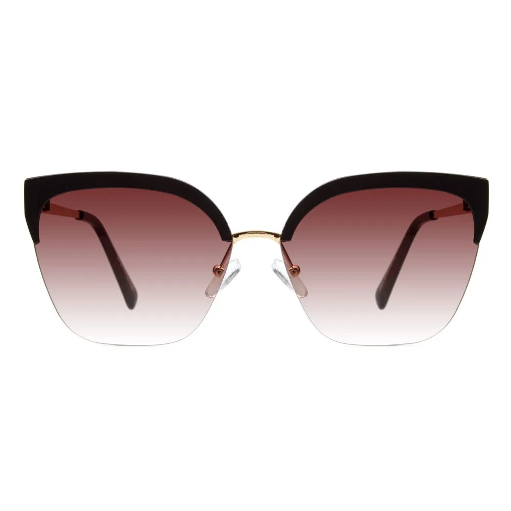 Half Frame Cat-Eye Sunglasses