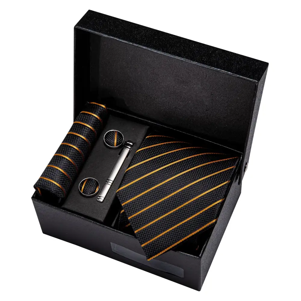 Woven Striped Necktie Set
