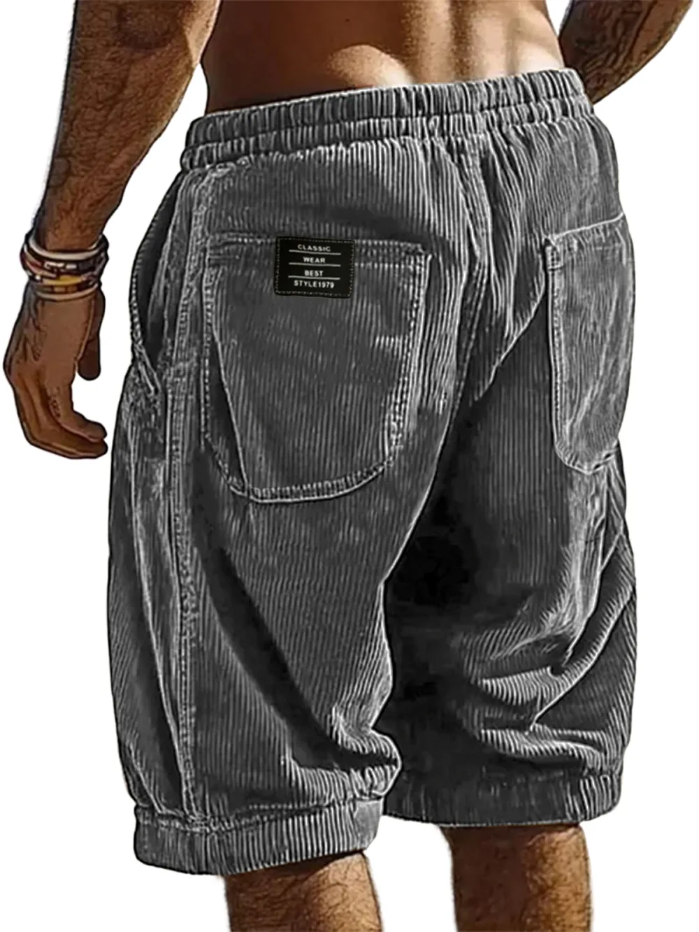 Clean Cut Corduroy Utility Pocket Shorts