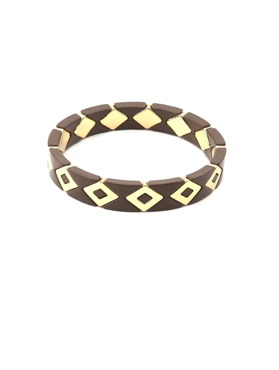 Triangle Enamel Tile Bracelet