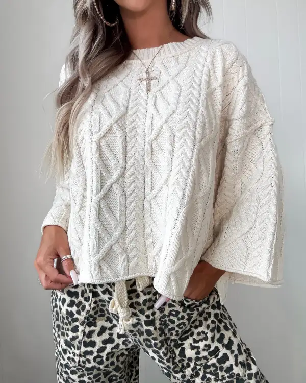 Contemporary Classic Cropped Sweater