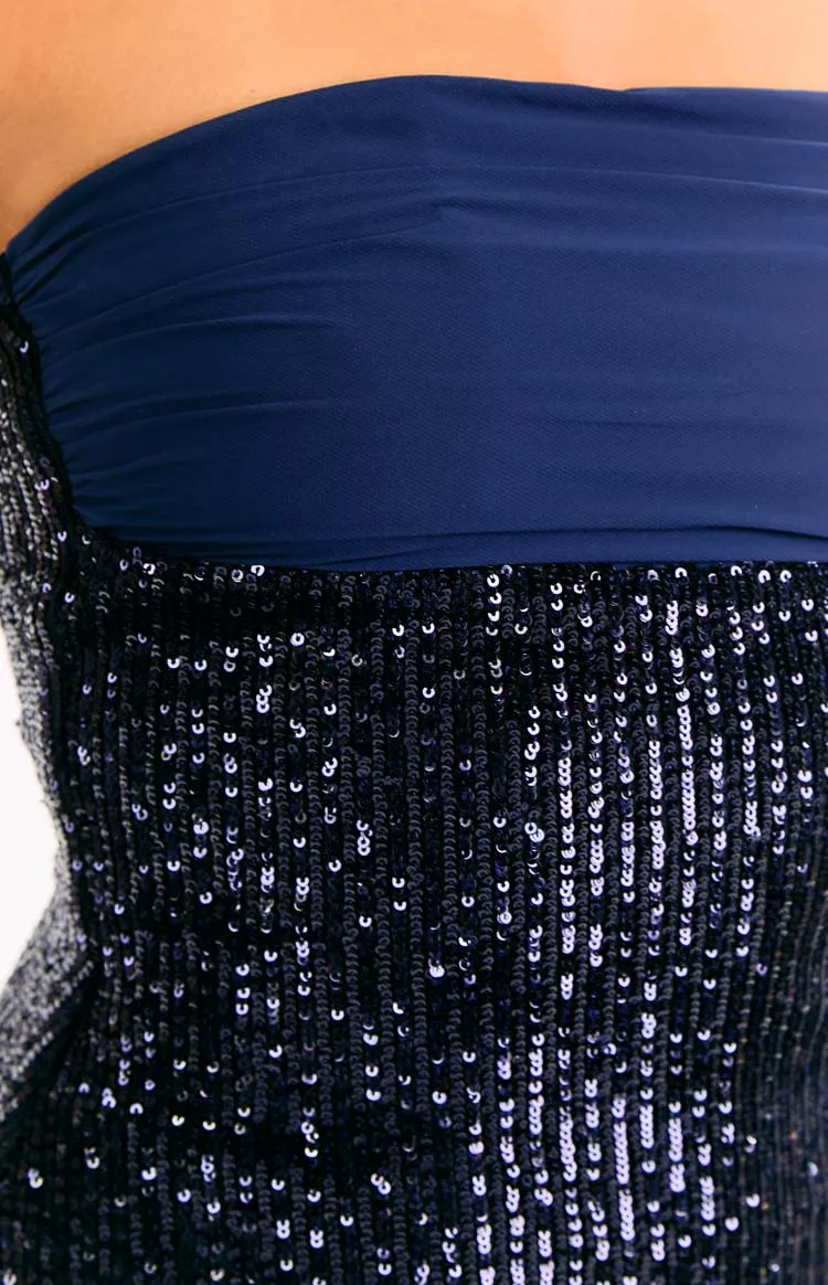 Strapless Bodycon Sequin Party Mini Dress