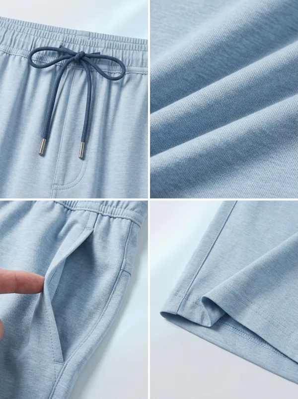 Athletic Ice-Silk Stretch Drawstring Shorts