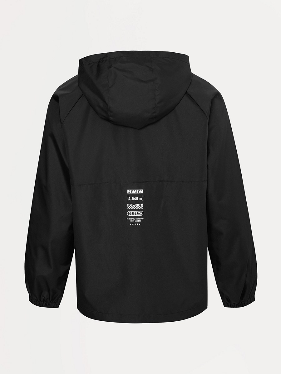 Black Lightweight Shower Resistant Jacket detail 1