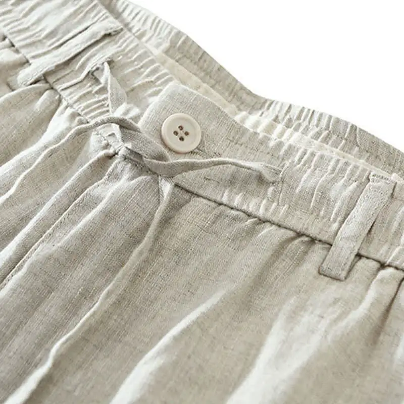 Drawstring Pocketed Shorts