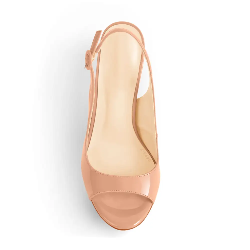 Open Toe Thin High Heel Slingback Sandals