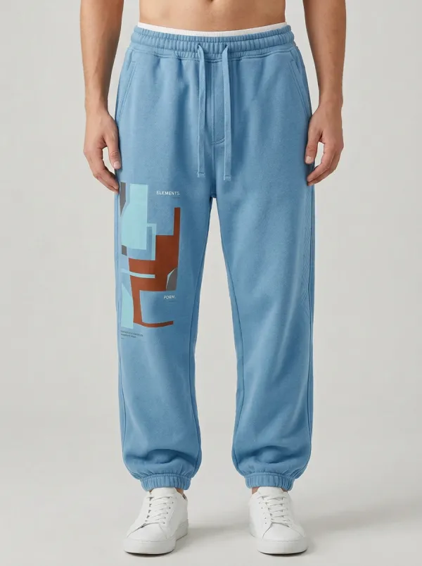 Unisex Abstract Shape Pattern Joggers