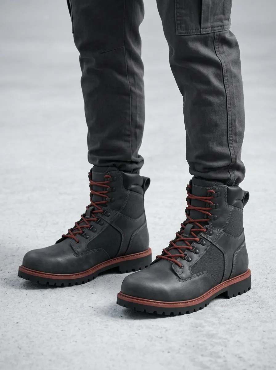 Men's Tactical Lace-Up Work Boots